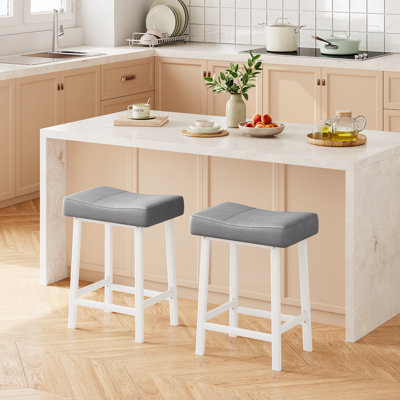 Bar Stool with Iron Frame