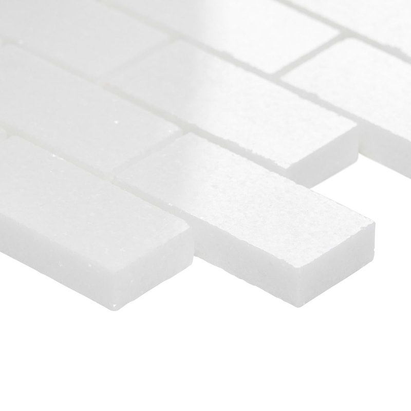 Thassos 1x2 Polished Marble Mosaic Tile