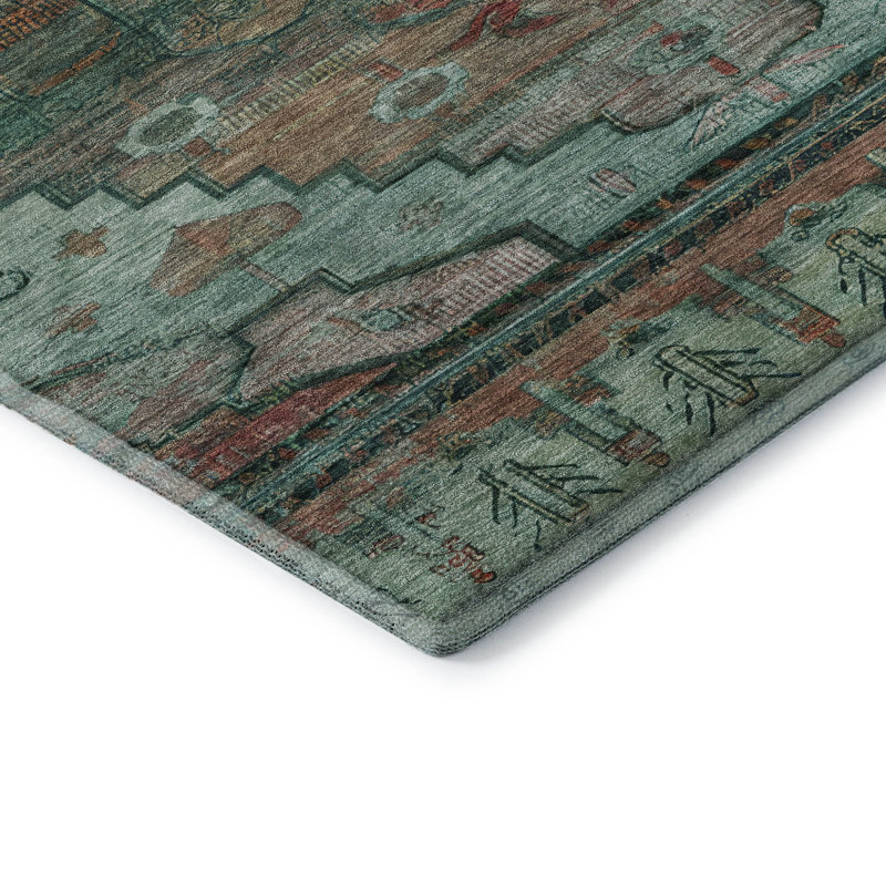 Premium Machine Washable Verlin AMF1776 Tribal Rug, Rectangle 10' x 14'