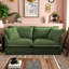Canapé moderne à 2 places avec housse - Canapé en chenille simple avec housse amovible, canapé confortable pour petit espace, appartement ou salon-128924052