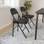 Set of 8 Metal Folding Dining Chairs, Portable Commercial Event Seats with Padded Seat & High Back, Stackable Space-Saving for Indoor & Outdoor Use-1252724061-1252724062-1252724049