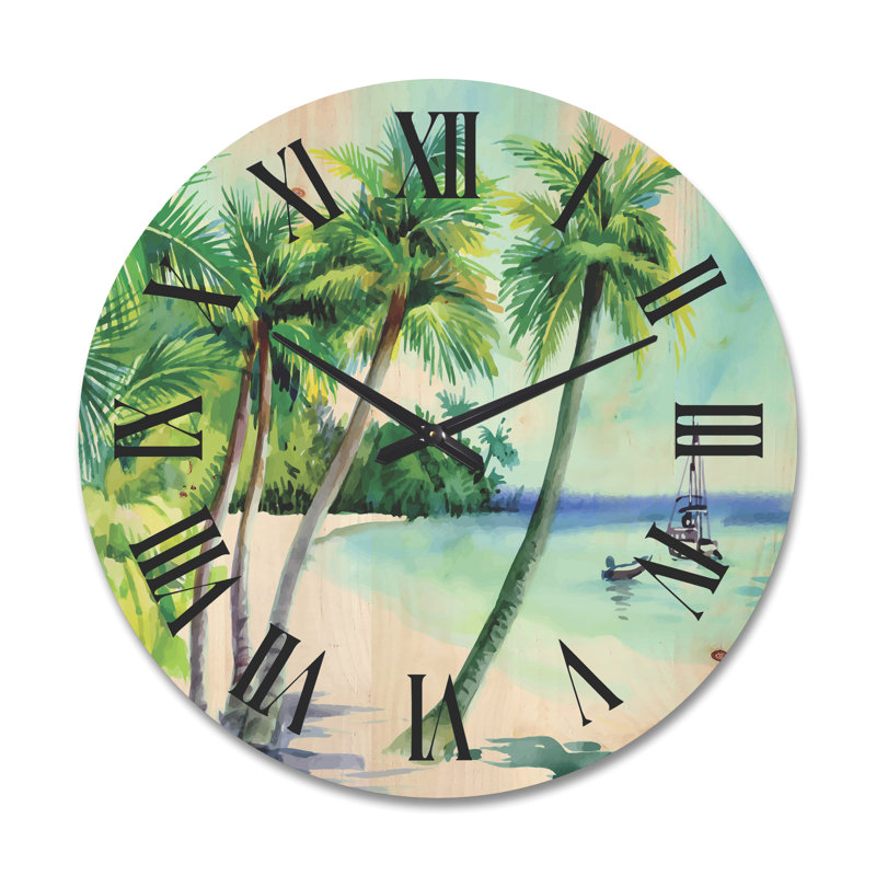 Horloge murale Summer Beach, Très grand