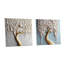 Orchidée blanche jardin de branches II - ensemble d'art mural en acrylique sur verre floral-73243192