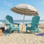  Chaise de patio pliante en plastique Adirondack avec porte-gobelet, Hips toutes saisons - Aruba-1646960311