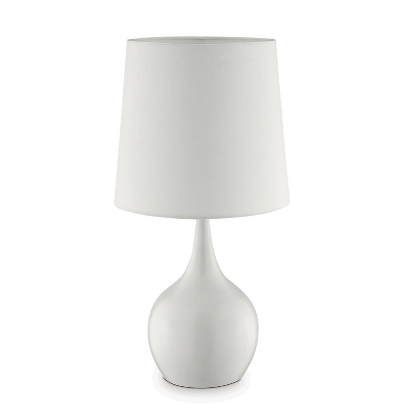 Cortez Metal Table Lamp, White