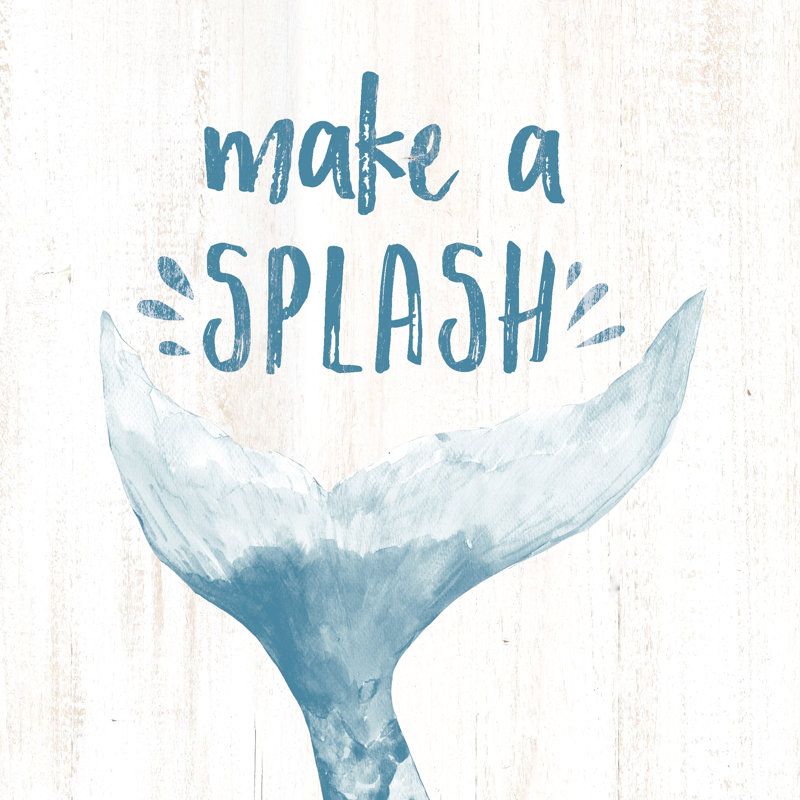 Splash Tail - Wrapped Canvas Print, 91cm H x 91cm W x 3.8cm D