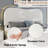 Modern Boucle Upholstered Bed with Adjustable Curved Headboard-372263199-372263193