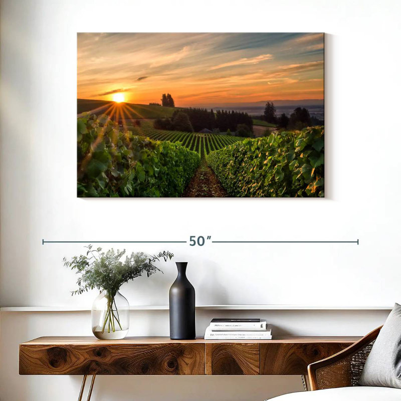 Alvord Willamette Vineyard, H 26 po x l 39 po