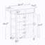 Îlot de cuisine 22,4 po Caprece, chariot de cuisine avec porte-serviettes, îlot, chariot à café-831465543