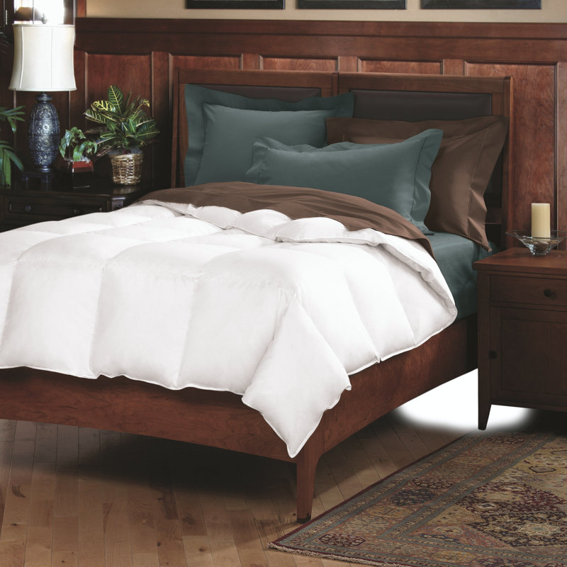 Cuddledown Sateen 800FP Down Comforter, Queen , All Season