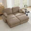 Canapé à assise profonde avec repose-pieds mobiles-981256194