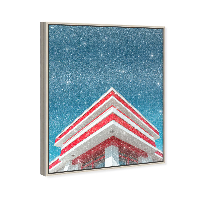 Linear Symmetry I Transportation Canvas Print by Oliver Gal, Black Frame, 16 x 20, 25"H x 31"W, Silver Floater Frame