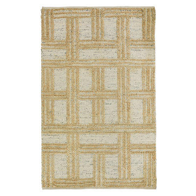 Hand Woven Jute/Cotton Area Rug