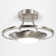 Mcroberts Modernistic Semi Flush Eco Friendly LED Ceiling Light Fitting in Brushed Finish