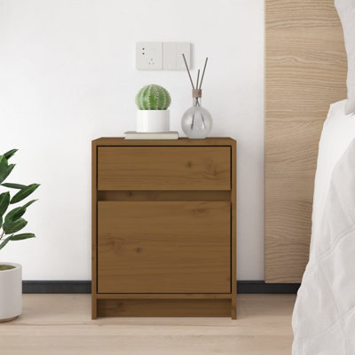 Godrich 40cm W Solid Wood Bedside Table