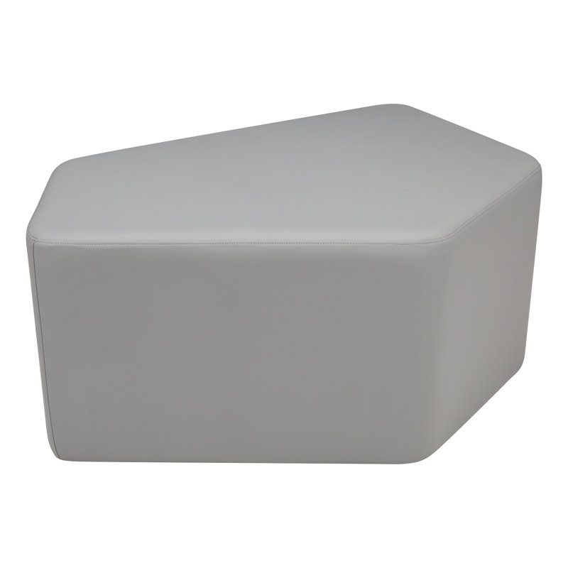 Tabouret Communedi Structuré de Learniture, Gris clair, H 20 po x l 39 po x P 28 po, Oui