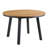 Bartha 5-Piece 45" Teak-Look Round Patio Dining Set with Wicker Chairs