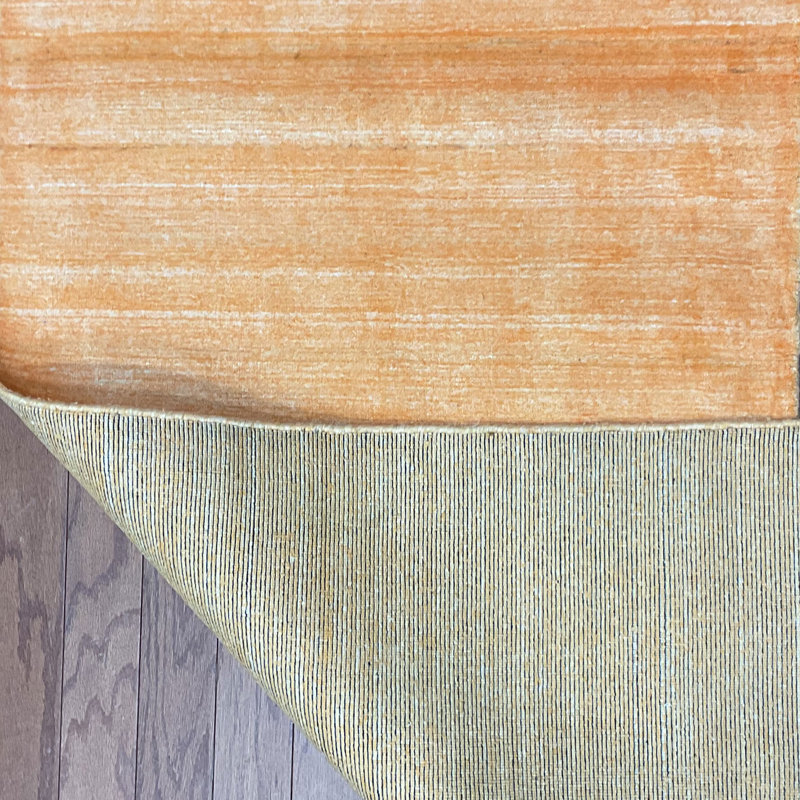 Tapis en soie noué à la main, Tapis de couloir 2 pi 6 po x 10 pi