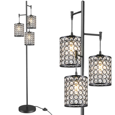 Broadwell 160cm Black Tree Floor Lamp