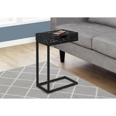 Table de bout en C avec tiroir de rangement
