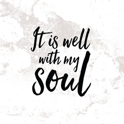 It Is Well With My Soul Texture - Wrapped Canvas Print