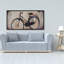 Industrial bicycle - 24"x48" Framed canvas