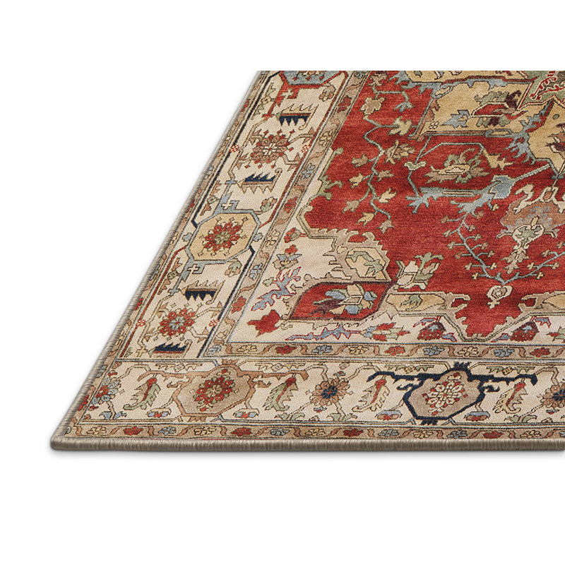 Tapis oriental orange / beige, Rectangle 4 pi x 6 pi