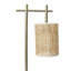 Lampe de table de chambre à coucher Nordic Home Lampe de table de bureau de bureau romantique et romantique, abat-jour en bambou Moonstone - brun foncé - bronze 110V