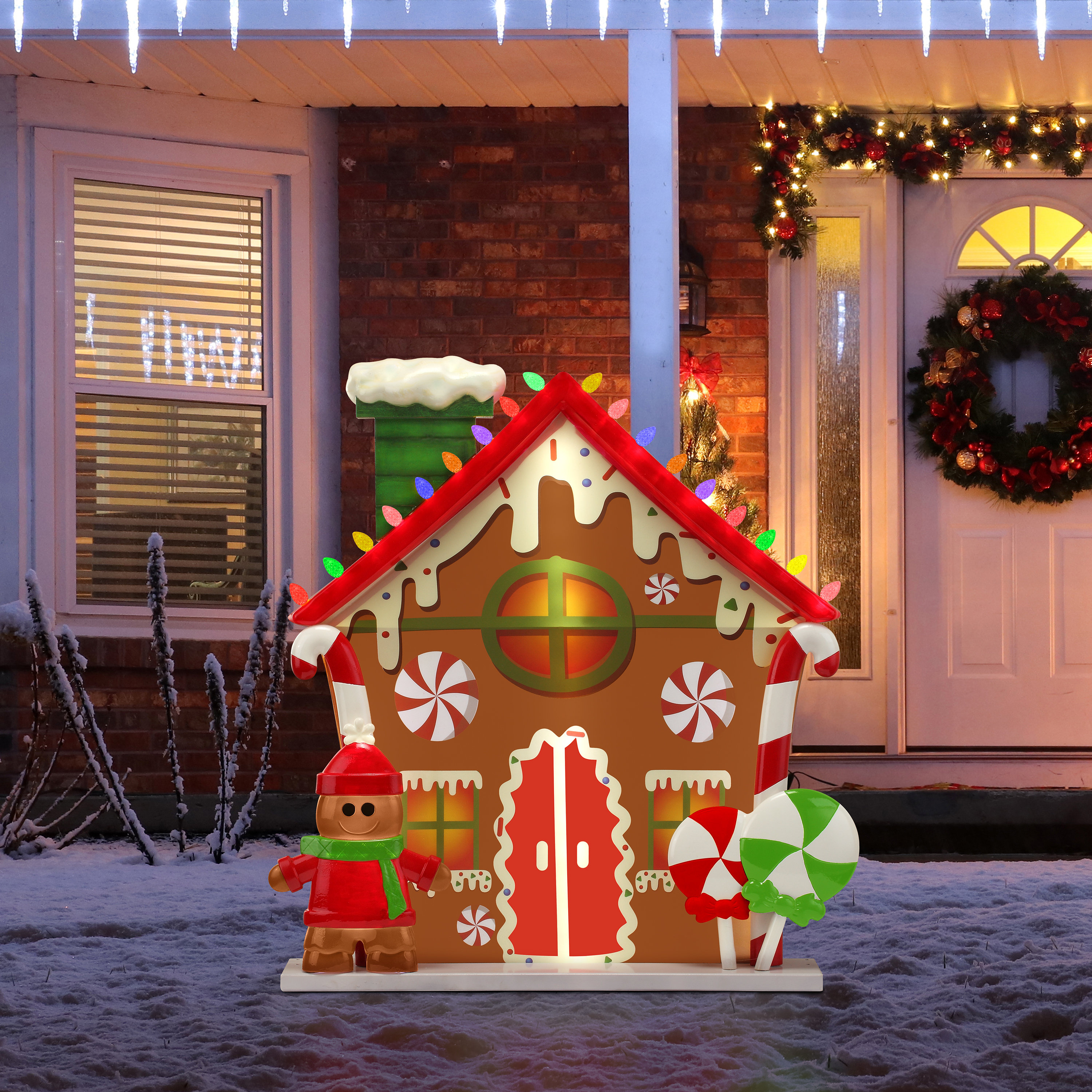 MrChristmas Blow Mold Village Gingerbread House Wayfair