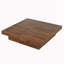 Table basse avec plateau coulissant et rangement