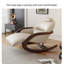Chaise berçante moderne en bois massif rembourré-101462261