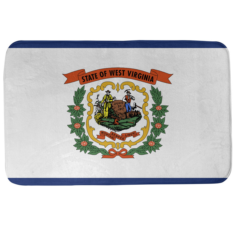 Tapis de bain west virginie flag Fawcett, l 21 po x L 34 po