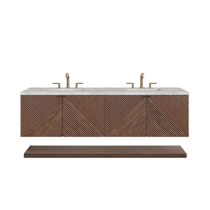 Marcello 72'' W Double Vanity, Victorian Silver