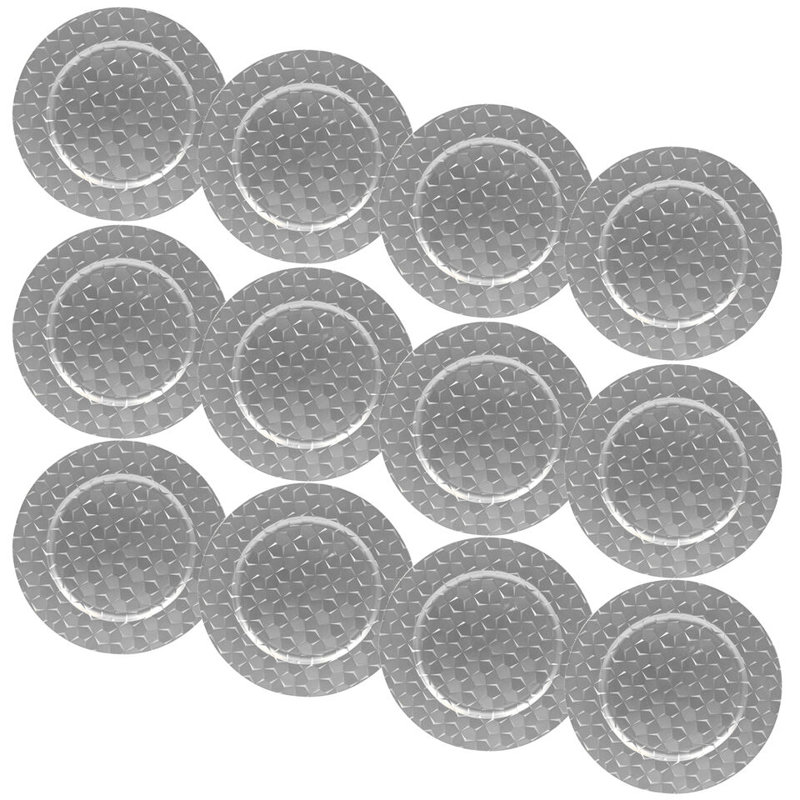 Aizleigh Plastic / Acrylic Charger, Silver