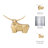 Figurine metal aluminum modern bull sculpture 11 inch gold metallic finish for home office bedroom living room decorative tabletop accent contemporary animal decor piece freestanding statue