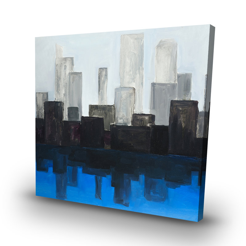 city - 32"x32" art on canvas