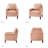 Lucien 31.5'' Wide Genuine Leather Armchair Chair With Solid Wood Legs-962711065