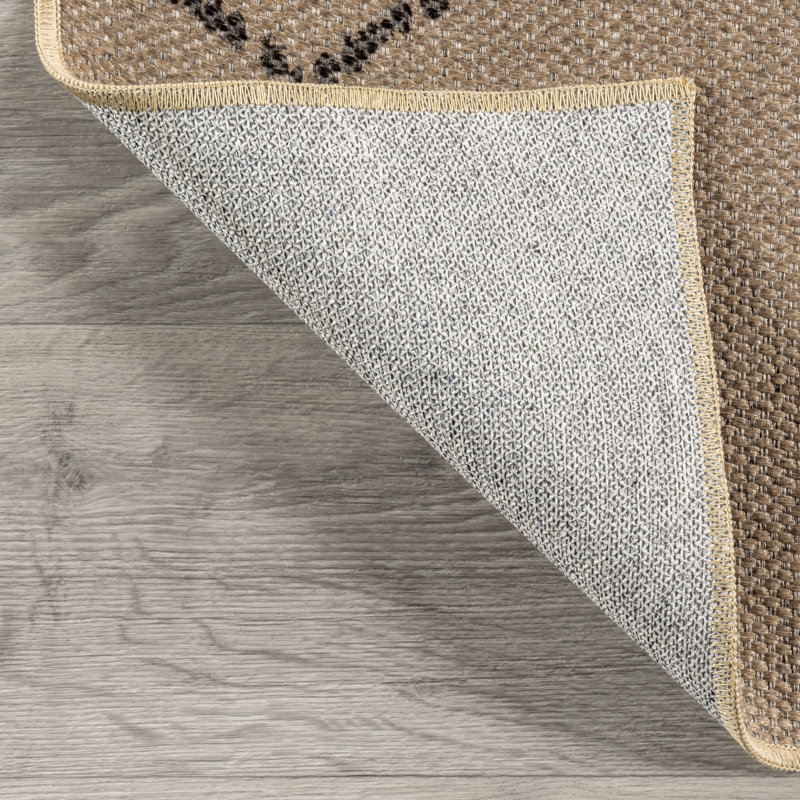 Geometric SuperiorWash Easy-Jute Machine Washable Area Rug, Rectangle 5' x 8'