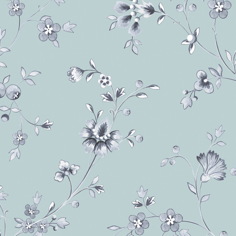 Porcelain Floral, Duck Egg