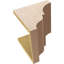 Bois de cèdre brut Asheboro, grain de bois TimberThane Corbel, apprêté brun clair-88289125