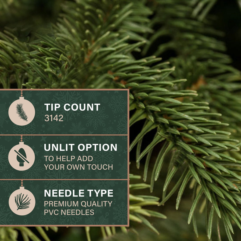Foxtail 9' Green Pine Artificial Christmas Tree