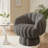 Upholstered Swivel Accent Chair Barrel Chair with Pillow-1721539064