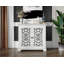 Buffet antique, armoire décorative vintage, 2 portes à découper, armoire console pour la cuisine, la salle à manger, le salon, le couloir