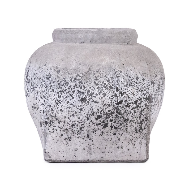Handmade Ceramic Table Vase, 12" H x 13.5" W x 13.5" D