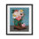 Reproduction sous verre encadrée de Western bottes & pivoines, design par Jilly Jack Designs