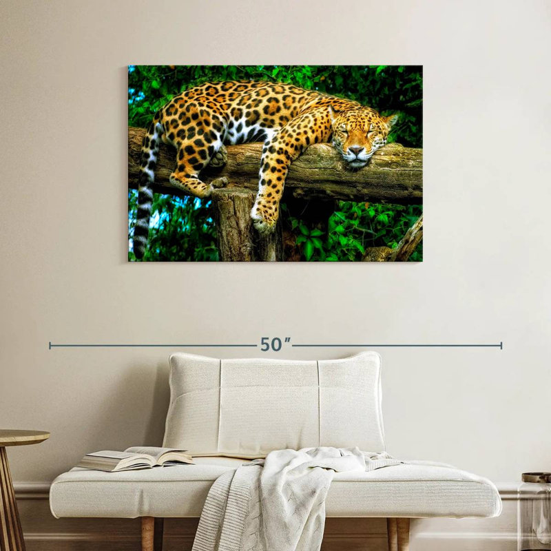 Brampt Sleepy Jaguar, 26" H x 39" W