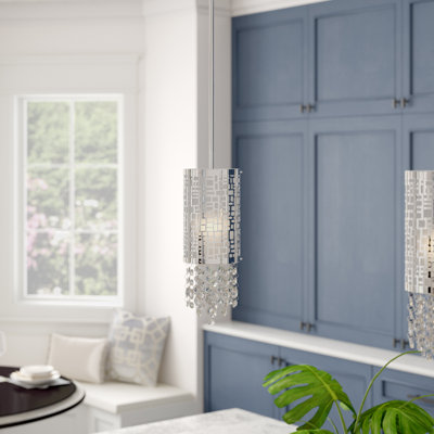 Jill 1 - Light Chrome Cylinder Pendant
