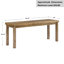 Banc de salle à manger de style rustique en bois massif à chevrons de 44 po de largeur Carveth-304018062