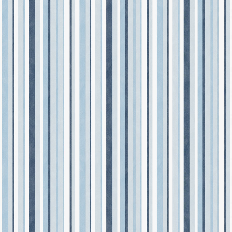Kids and Teens Collection Multi Stripe Wallpaper Roll, Blue