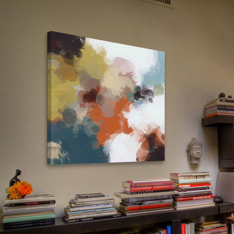 "abstract rythmes no 217" par irena orlov, reproduction d’art sur toile tendue, H 48 po x l 48 po